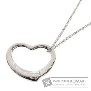 Tiffany Co Open Heart Necklace Silver